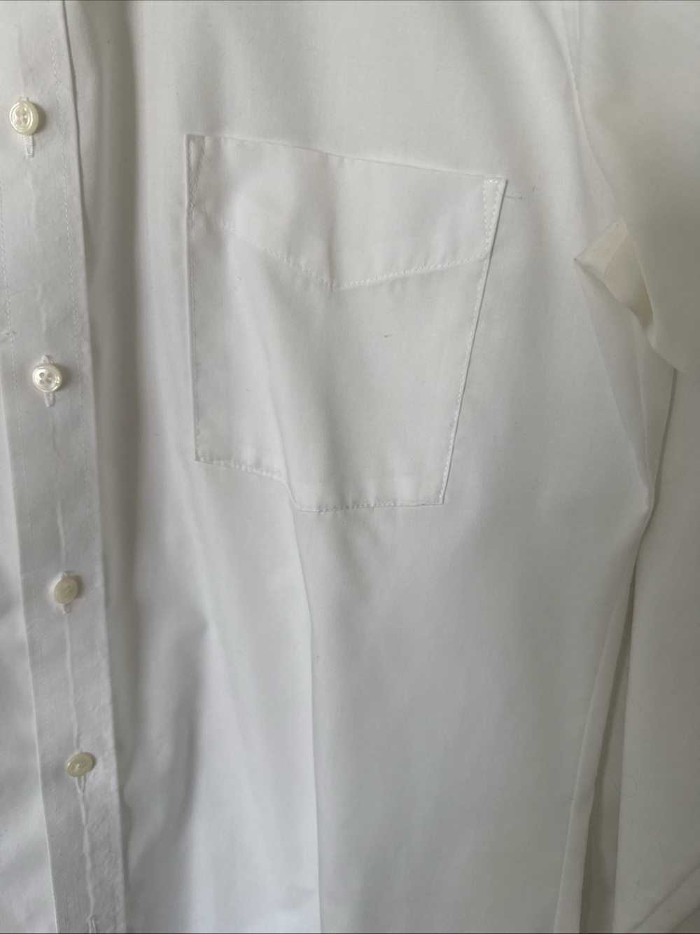 Geoffrey Beene Men's White Solid Dress Shirt 16 34/35 - Picture 2 of 8